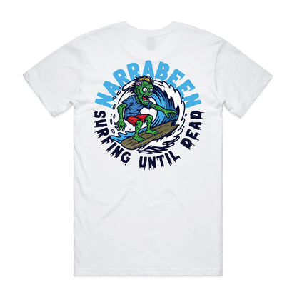 Narrabeen Surfing Until Death T-Shirt Back